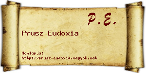 Prusz Eudoxia névjegykártya
